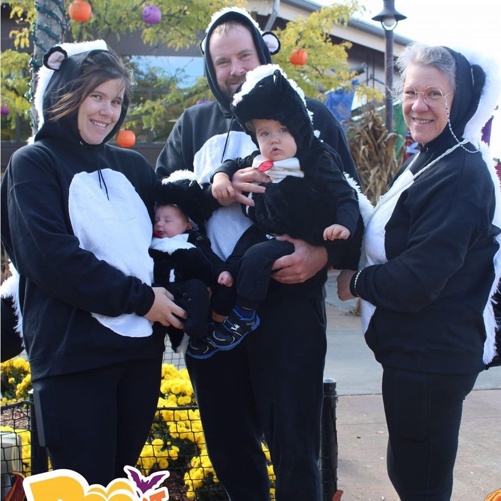 Family of Skunks Lot of Halloween Costumes